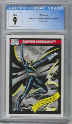 1990 Marvel Universe Series 1 - Storm - CGC 9 Graded - #24