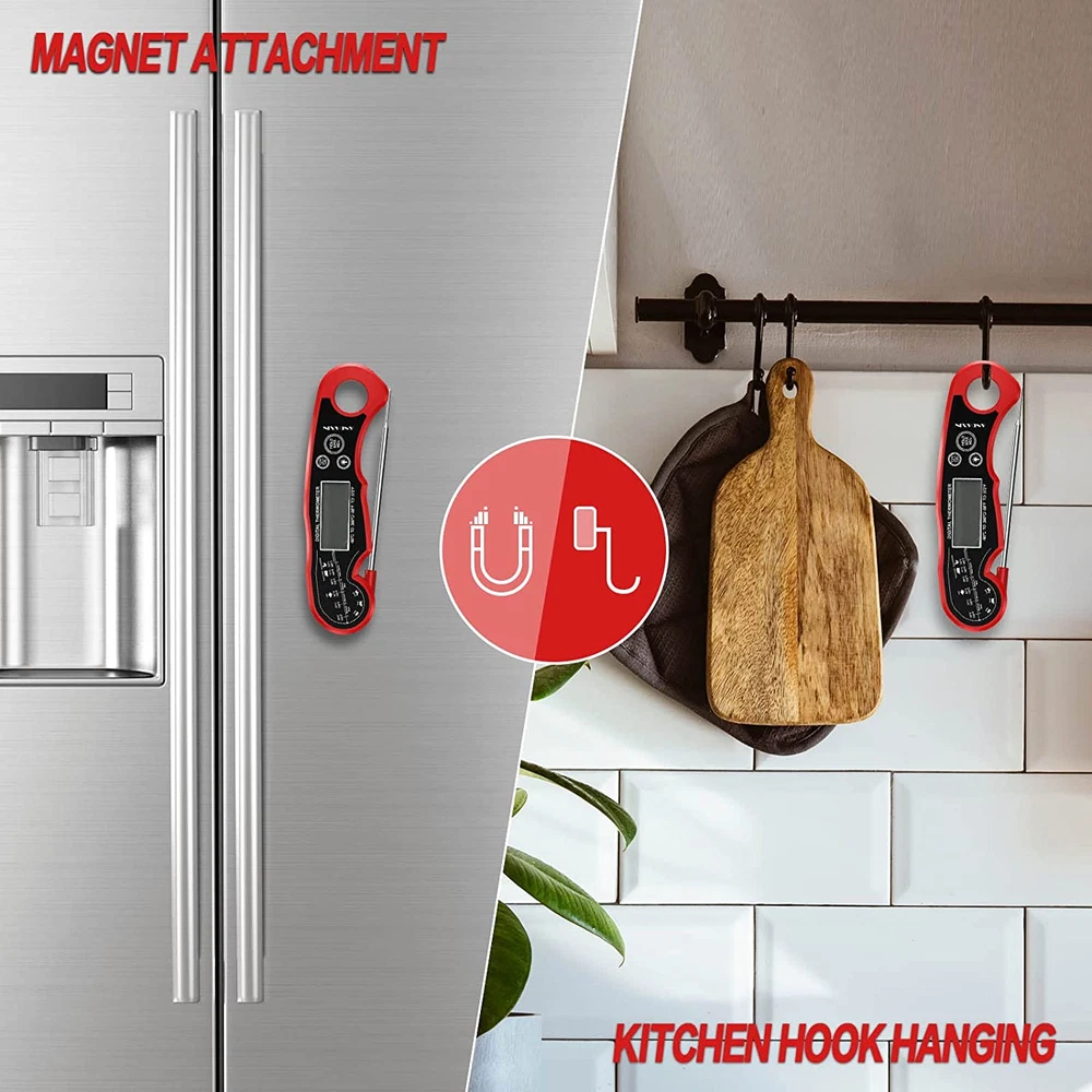 Meat Thermometer Digital for Grilling and Cooking Waterproof Ultra-Fast Instant