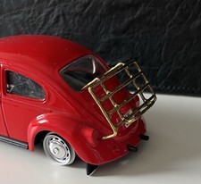 Heckgepäckträger  VW Käfer und andere aus Harz, Gold Verchromt 1:18