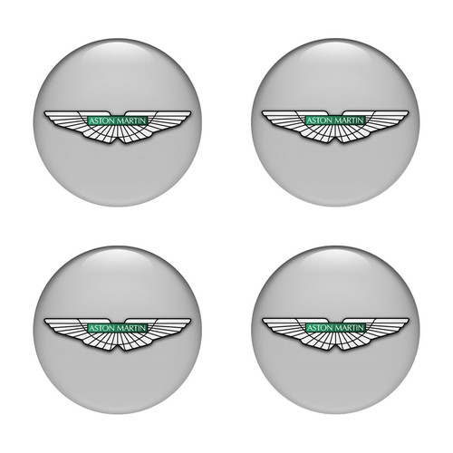 4pcs sticker ASTON MARTIN logo for wheel caps hub cap rim silicone emblems - Picture 6 of 7