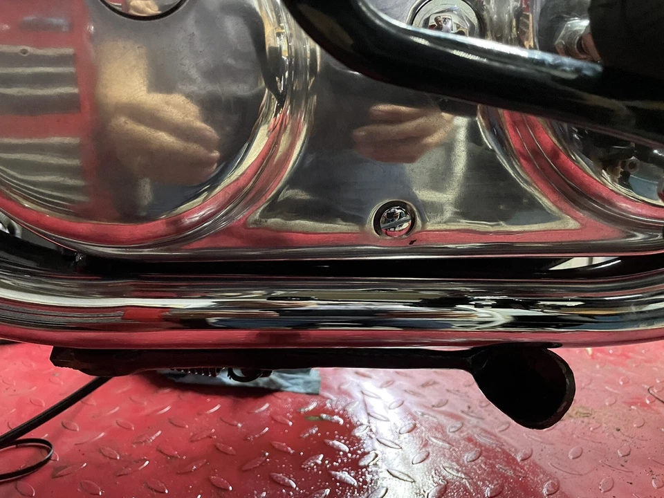 Tapa de inspección de cubierta primaria Norton Commando 750 850 / Kit de nivel de aceite Hecho en el Reino Unido Foto 3 de 4