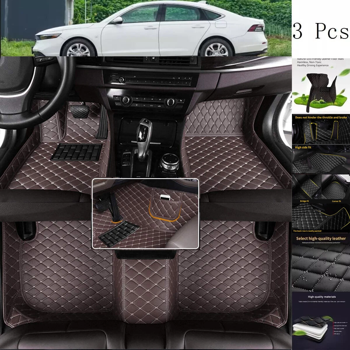 Peugeot Custom All-Weather Waterproof Floor Mats & Cargo Liner