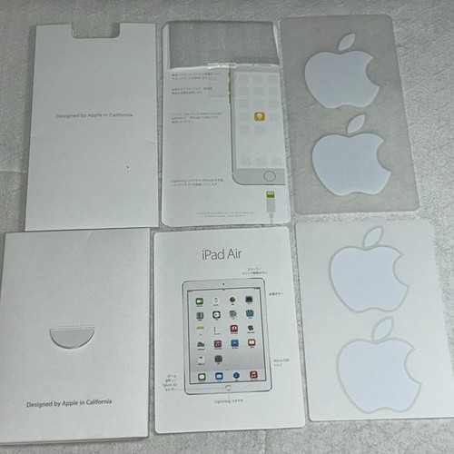 New Genuine Apple Stickers X2 iPhone iPad Air w/ Original Boxes