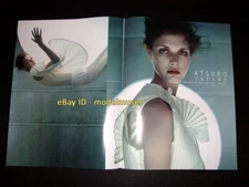 vintage ATSURO TAYAMA 2-Page Magazine PRINT AD Fall 1999 MALGOSIA BELA
