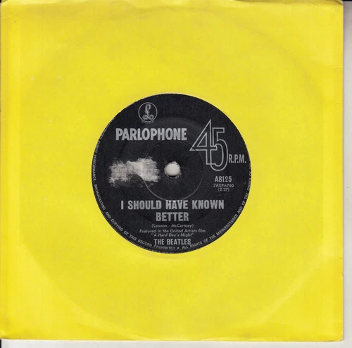 THE BEATLES  I should have known better & If I fell in love with you 7" 45 RARE!
