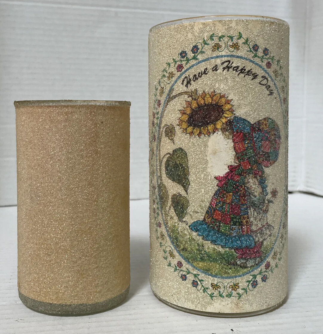 3-Vintage Sugar Frosted Glass Candle- Woodland, Holly Hobby 3-Vintage Sugar Frosted Glass Candle- Woodland, Holly Hobby