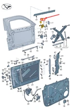 NEW AUDI A8 D5 FRONT RIGHT UPPER DOOR HINGE 4N6831402 GENUINE