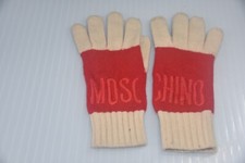Guanti da donna originali Moschino - rossi e crema