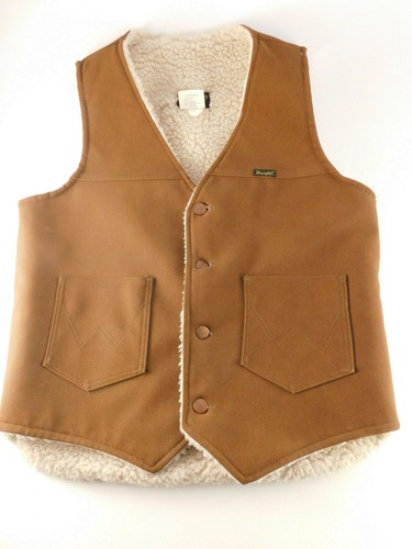 VTG Wrangler Canvas Sherpa VEST Water 