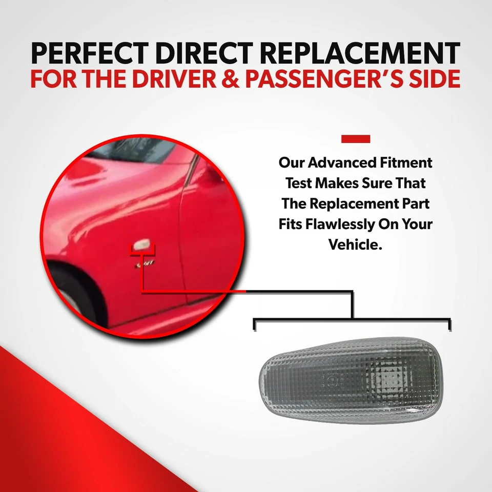 For 1998-2003 Mercedes-Benz CLK320 430 500 SLK230 320 Side Marker Light Repeater - Изображение 4 из 4