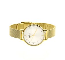 Skagen Anita Gold-Tone Steel Mesh Watch 30mm F1815