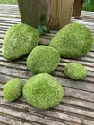 Artificial Mossy Stones Decorative Indoor Fairy Gardens Bag Of 6 Different