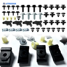 50Pcs For Toyota Engine Splash Shield Fender Bumper Screw Clips Rivet Fastener