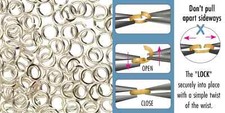 Silver Plated JUMPLOCK Jump Rings That LOCK Closed - 4mm,8mm OR 10mm Final Stock