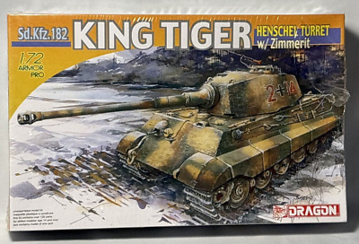 DRAGON 1/72  Sd.Kfz.182 King Tiger Henschel Turret w/Zimmerit no.7240