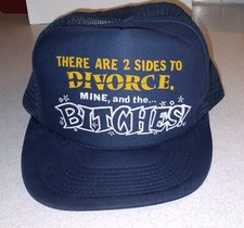 Vintage Snap Back Hat Funny Divorce Humor Mens Hat