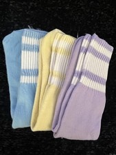 Vintage ladies soft pastel socks