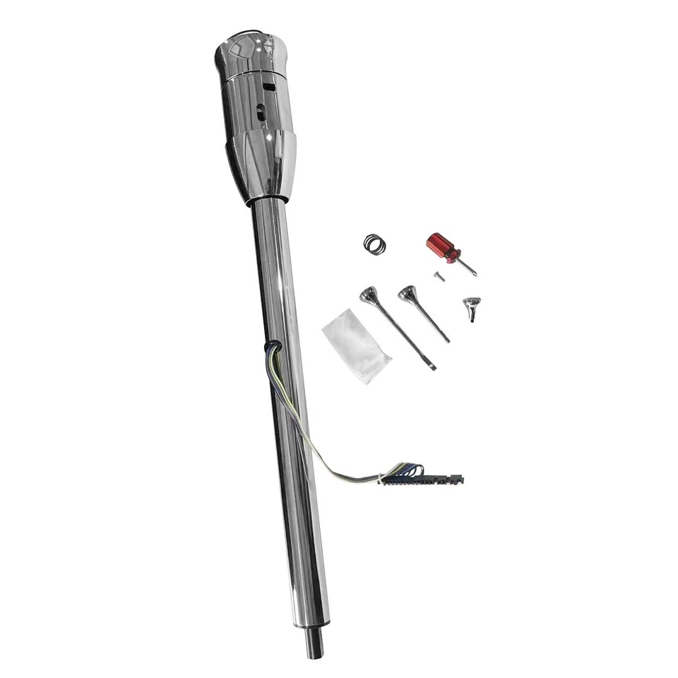 For 1964-66 Chevelle El Camino 30'' Tilt Steering Column Floor Shift W/Adapter Foto 2 de 4