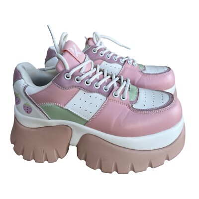 Koi Footwear Pastel Chunky Trainers KOI Footwear Strawberry Juice