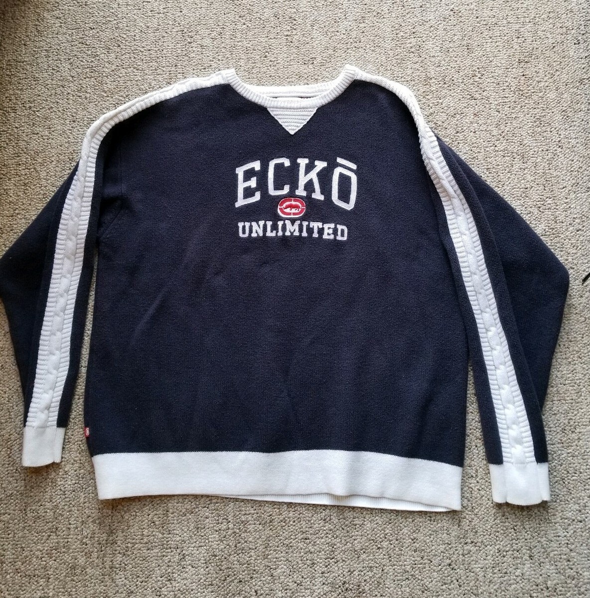 Ecko Unlimited Large Letter Spellout Logo Sweater XL Ecko Unlimited Large Letter Spellout Logo Sweater XL