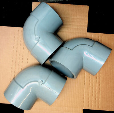 IPEX Pipe Elbow 90 Degree SCH 80/XH 3-Inch - Lot of 3 - Part # 059201