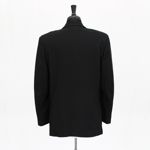 Vintage Pierre Cardin 41L Black Tuxedo Jacket Blazer Solid 1B Wool - Picture 6 of 10