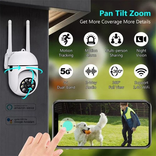 5G WiFi Wireless Security Surveillance Camera Outdoor Home Night Vision 1080P HD - Picture 5 of 20