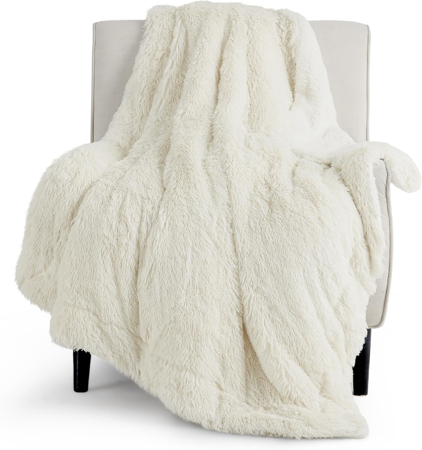 Cozy Plush Twin Sherpa Fleece Blanket 60x80 Perfect Holiday Gift for Couch or Bed