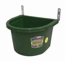 Fortiflex Heavy duty 20 Qt. QUART OVER THE FENCE FEEDER w/ Hardware Barn Stall