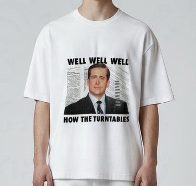 Ripple Junction The Office Well How The Turntables T-Shirt Unisex Size L White