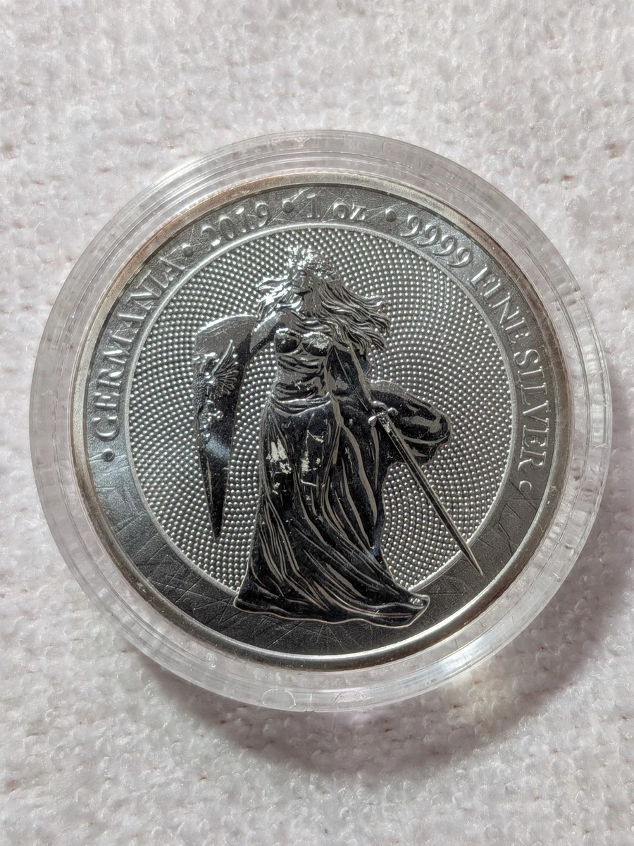 ONZA PLATA 9.999 LADY GERMANIA 2019 (GERMANIA 1 ON. 9.999 FINE SILVER)