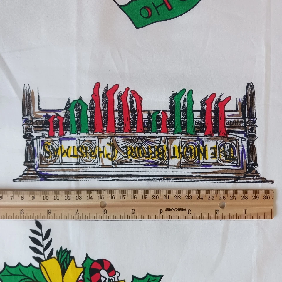 圣诞贴花织物预印长袜圣诞老人壁炉地幔有装饰 — 第 4/4 张图片