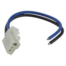 2 Terminal Cooling Fan Harness Connector Plug, Compatible with Universal 12V
