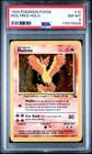 1999 POKEMON MOLTRES  HOLO RARE 12/62 BASE SET FOSSIL PSA 8