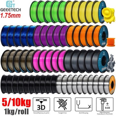5kg/10kg Geeetech Filament 1.75mm 1kg/rollen PLA PETG TPU 3D Drucker Filament DE