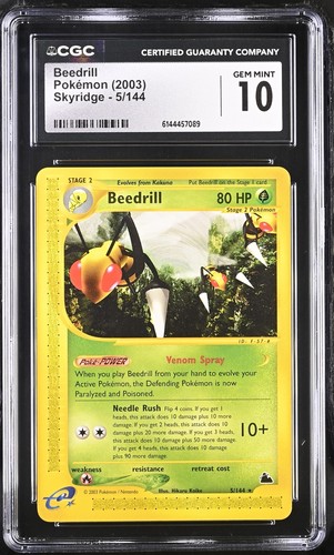 Beedrill graded CGC 10 for sale on eBay