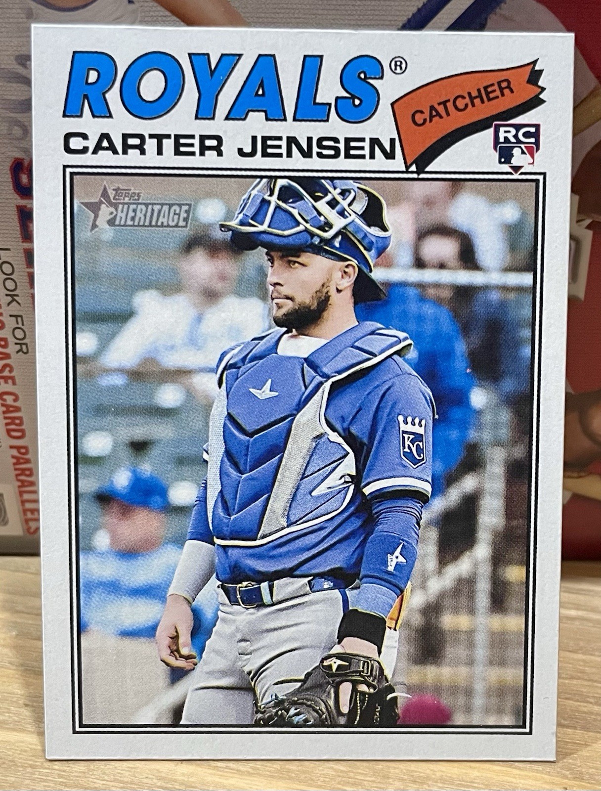 2026 Topps Heritage Carter Jensen RC #199 Kansas City Royals