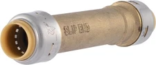 Brass Push-to-Connect Slip Coupling 1/2" PEX Copper CPVC PE-RT HDPE UR3008A