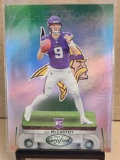 2024 Panini Certified Franchise Foundations Mirror Green  J.J. McCarthy (RC) 3/5