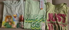 NWT Cat & Jack,& Nike, Minecraft Girls Graphic T-Shirts M Light Green SS