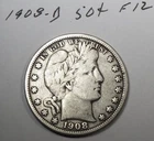 1908-D Barber Half Dollar Fine