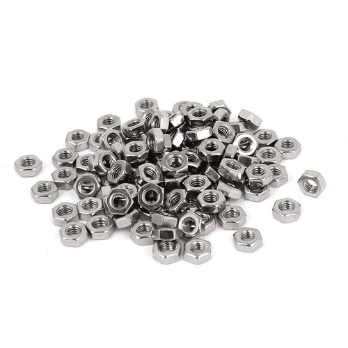 Hgudesign M20-2.5 Hexagonal Nuts (18 Pieces), 304 Stainless Steel (18-8), DIN 934, Metric
