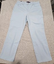 Gloria Vanderbilt Amanda Supreme Stretch Jeans Light Blue Denim 5-Pocket Women