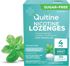 Nicotine Lozenges 4Mg, Mint Flavor, Stop Smoking Aid Relieve Nicotine Cravings