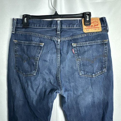 Levi 514 Mens Jeans Straight Blue 34x30 #2006 - Picture 4 of 17