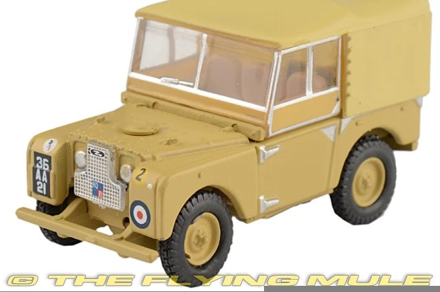 Oxford Diecast 1:76 Land Rover Serie I SWB Ejército Británico 34ª Luz Foto 3 de 4