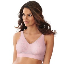 Bali Comfort Revolution Wireless Bra, White, Moisture-Wicking Nylon Blend, 3XL