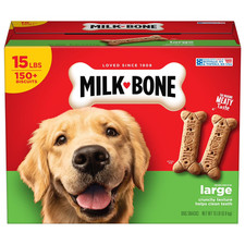 Milk-Bone Original Dog Biscuits, Large Crunchy Dog Treats 15 lbs - SEALED ITEM 