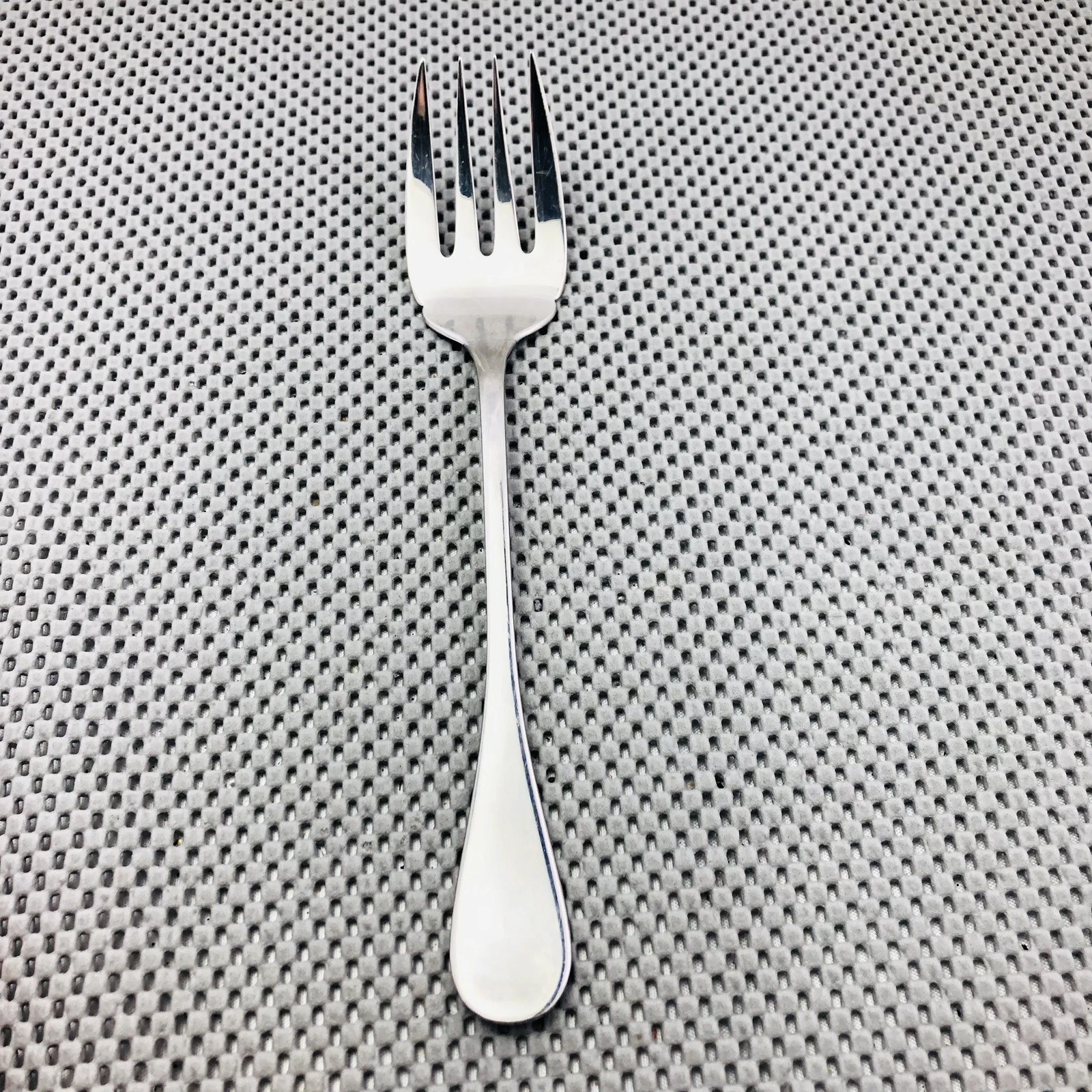 Christofle France Acier Berry Flatware Meat Serving Fork Replacement - 10"