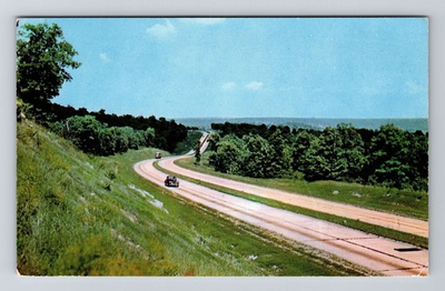#ad Monett MO Missouri Scenic View Road from Hill Vintage Postcard $0.99